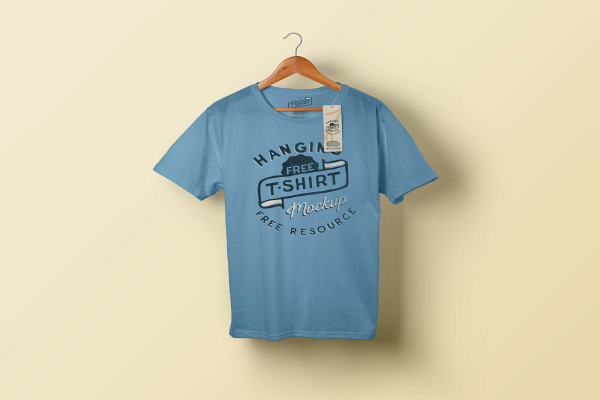 Hanging T-Shirt Mockup
