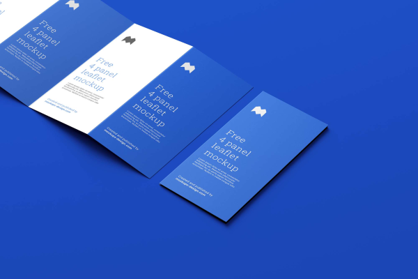 4 Fold Leaflet Mockup