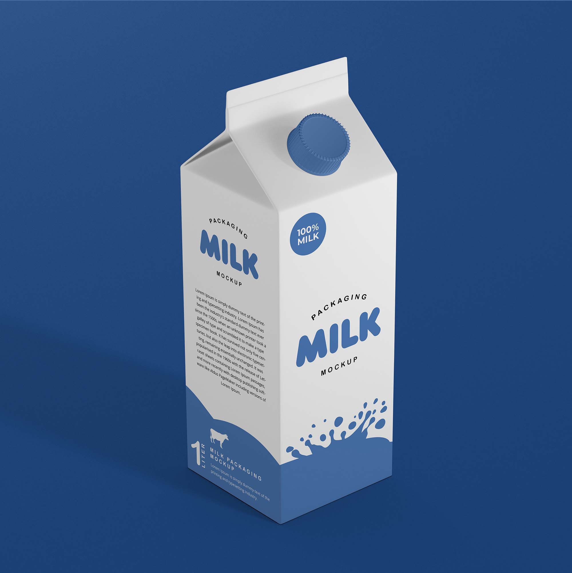 Milk Packaging Mockup