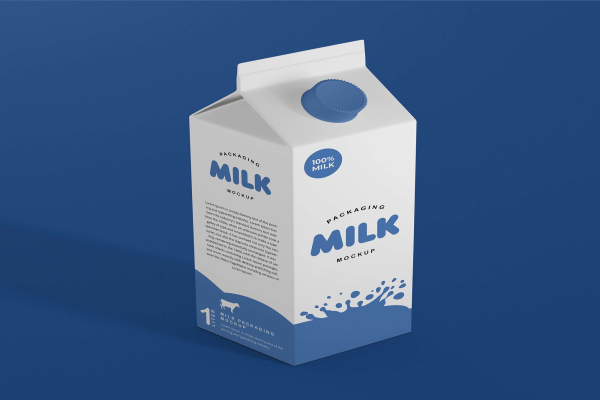 Milk Packaging Mockup