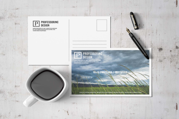 Postcard Mockup Design