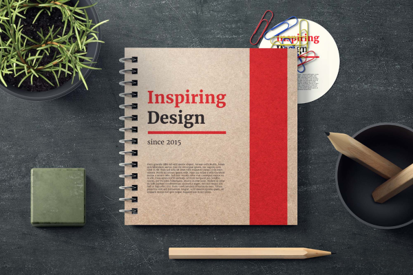 Notebook Mockup Template