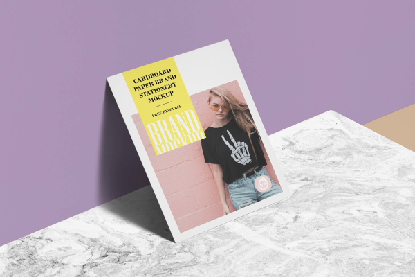 Cardboard Paper Branding Mockup