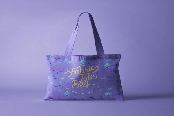 Fabric Tote Back Mockup