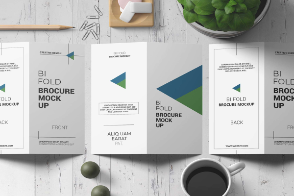 Bi-fold Invitation Mockup