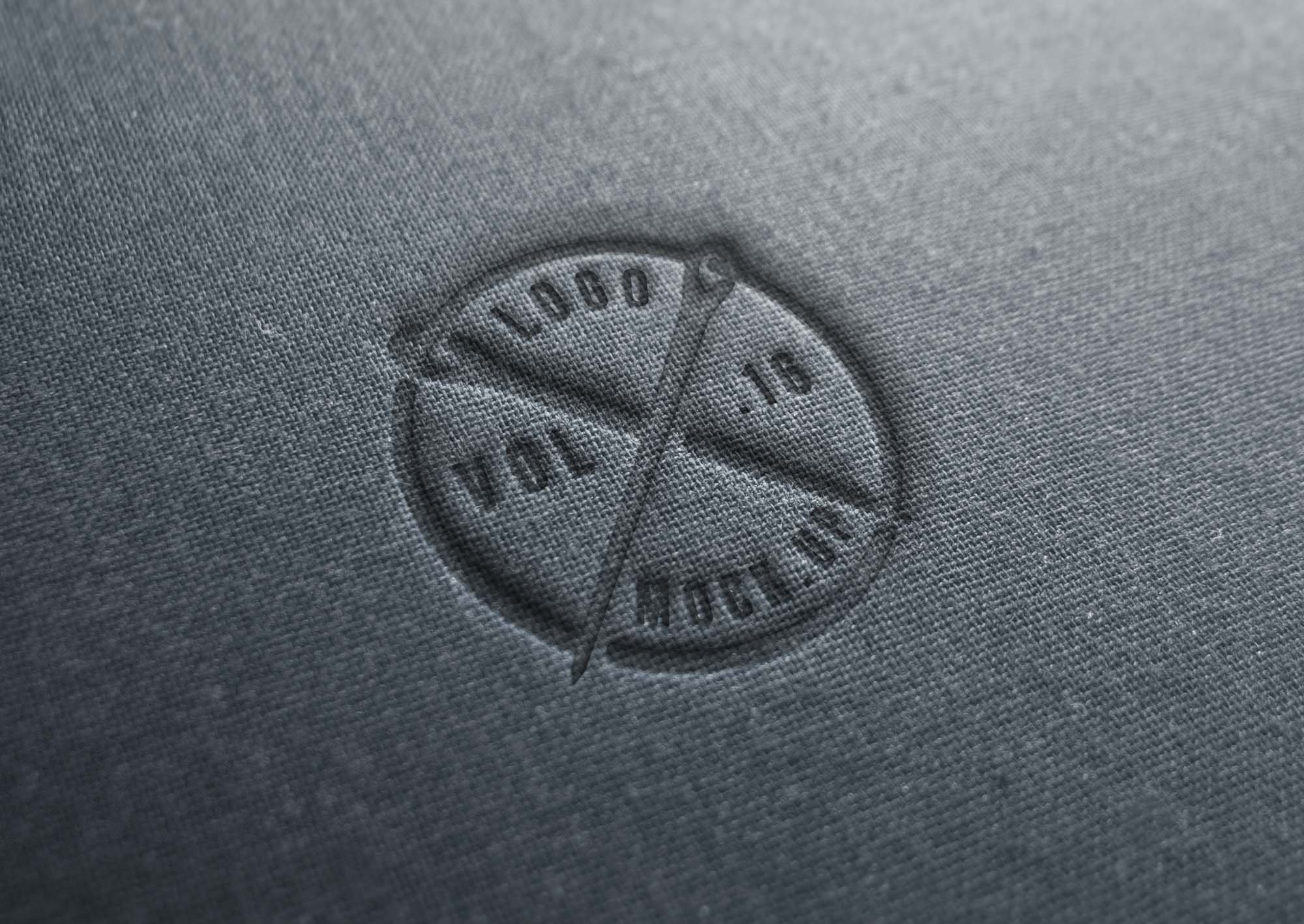Textile Linen Logo Mockup