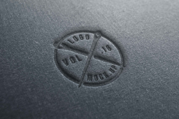 Textile Linen Logo Mockup