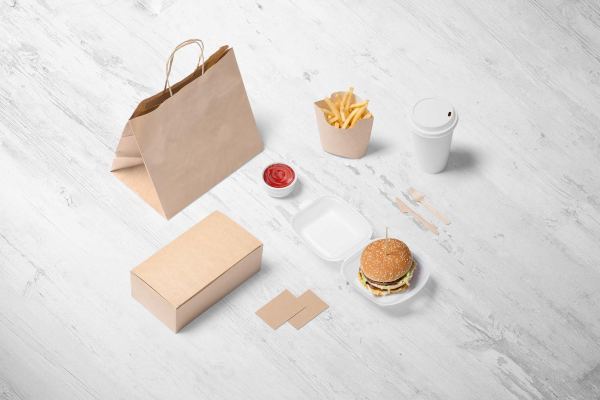 Burger Store Branding Mockup