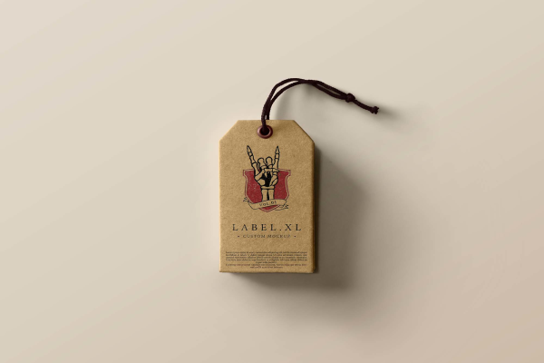 Cardboard Label Mockup