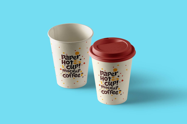 Paper Hot Cup Mockup Template