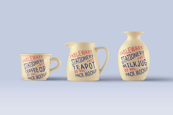 Tableware Stationery Mockup