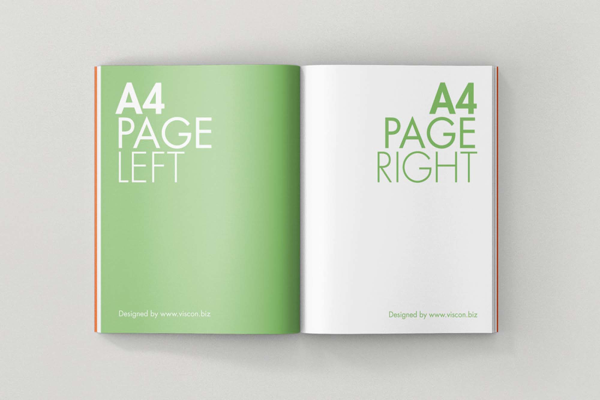 Opened Magazine Mockup