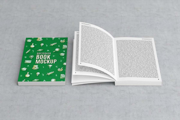 Softcover Book Mockup