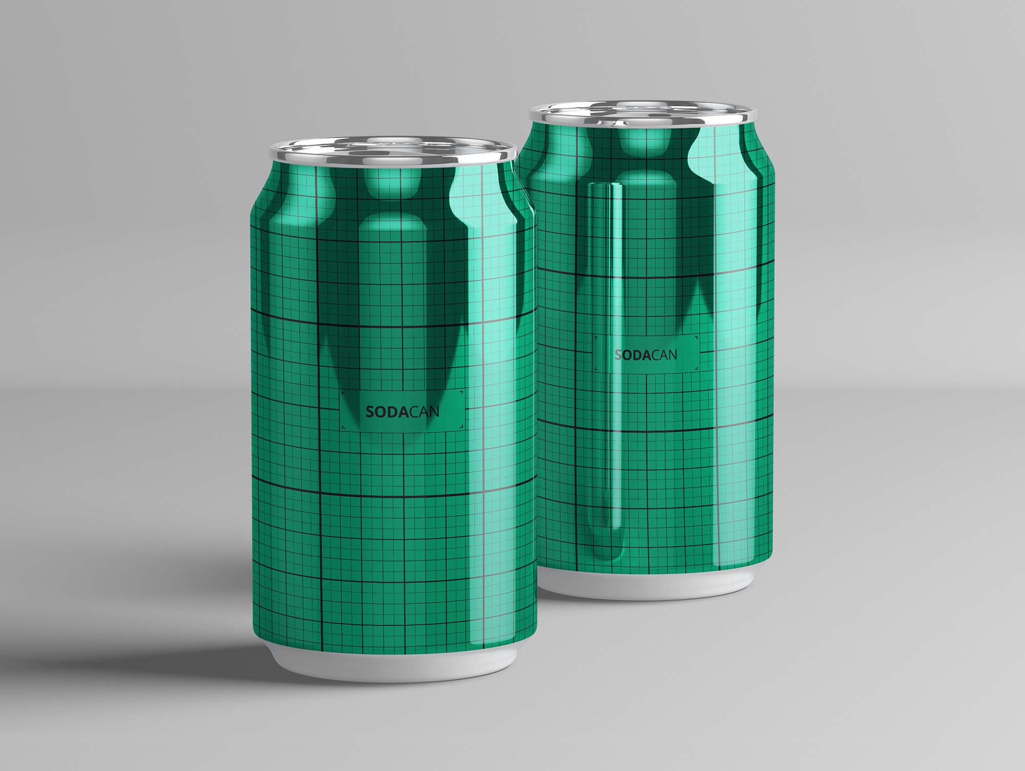 Classical Soda Can Mockup