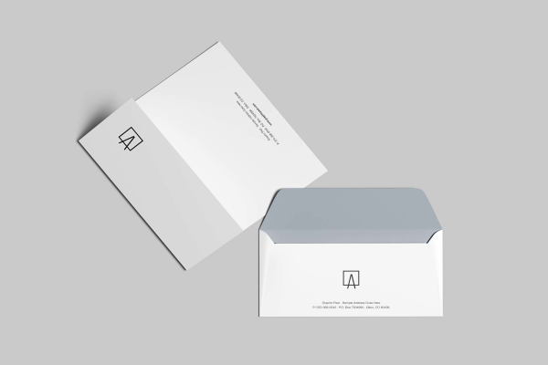 Stylish Envelope & Letterhead Mockup