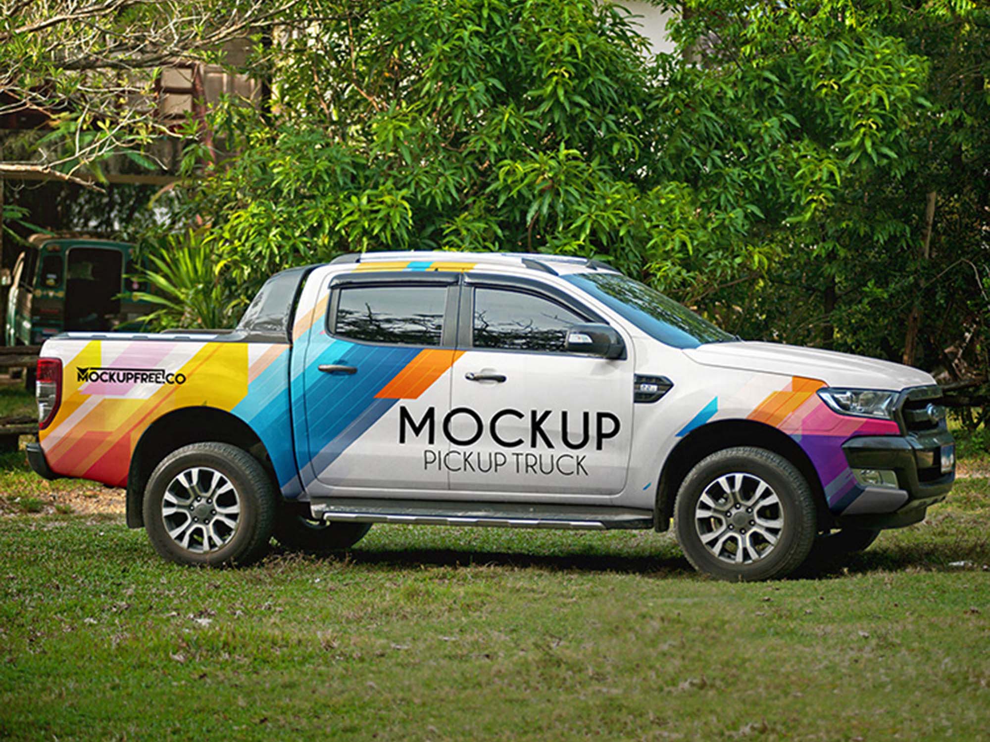 Pickup Truck Mockup