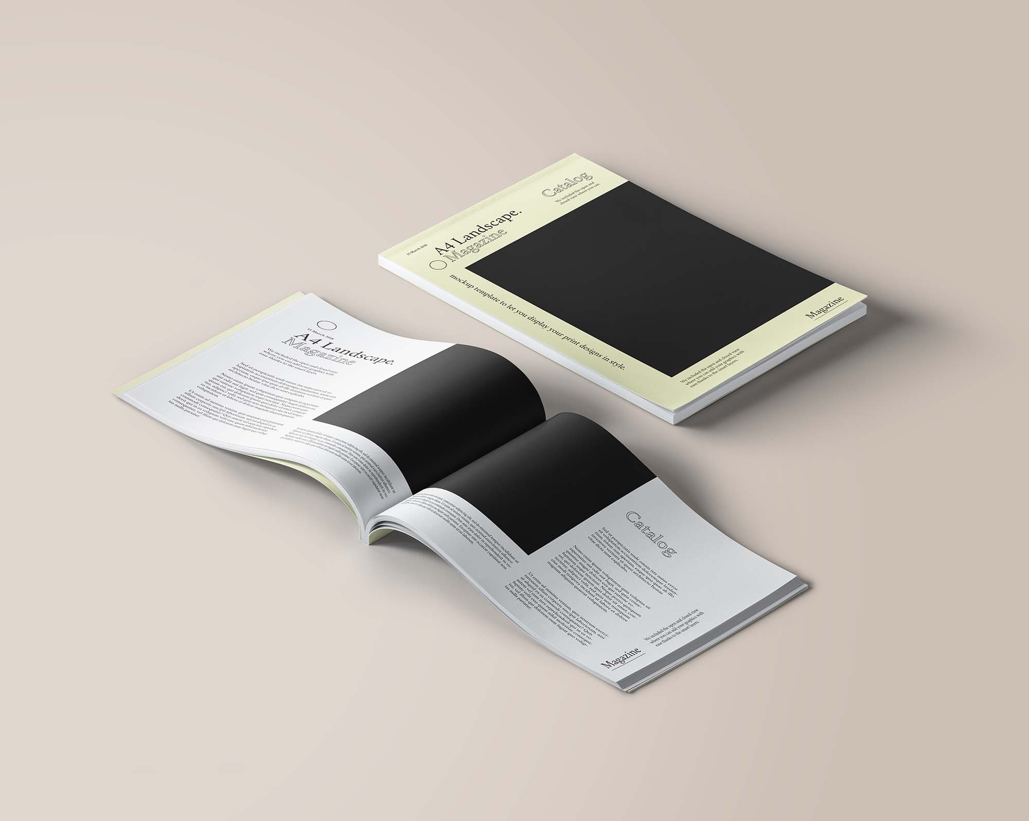 Magazine A4 Mockup