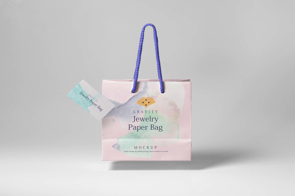 Gravity Shopping Bag Mockup