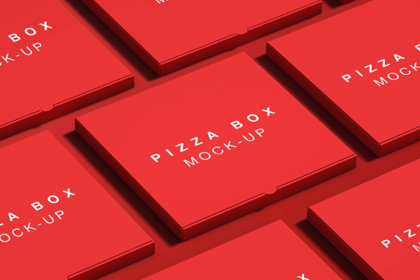 Typical Pizza Box Mockup