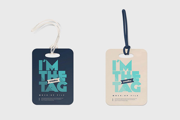 Luggage Tag Mockups