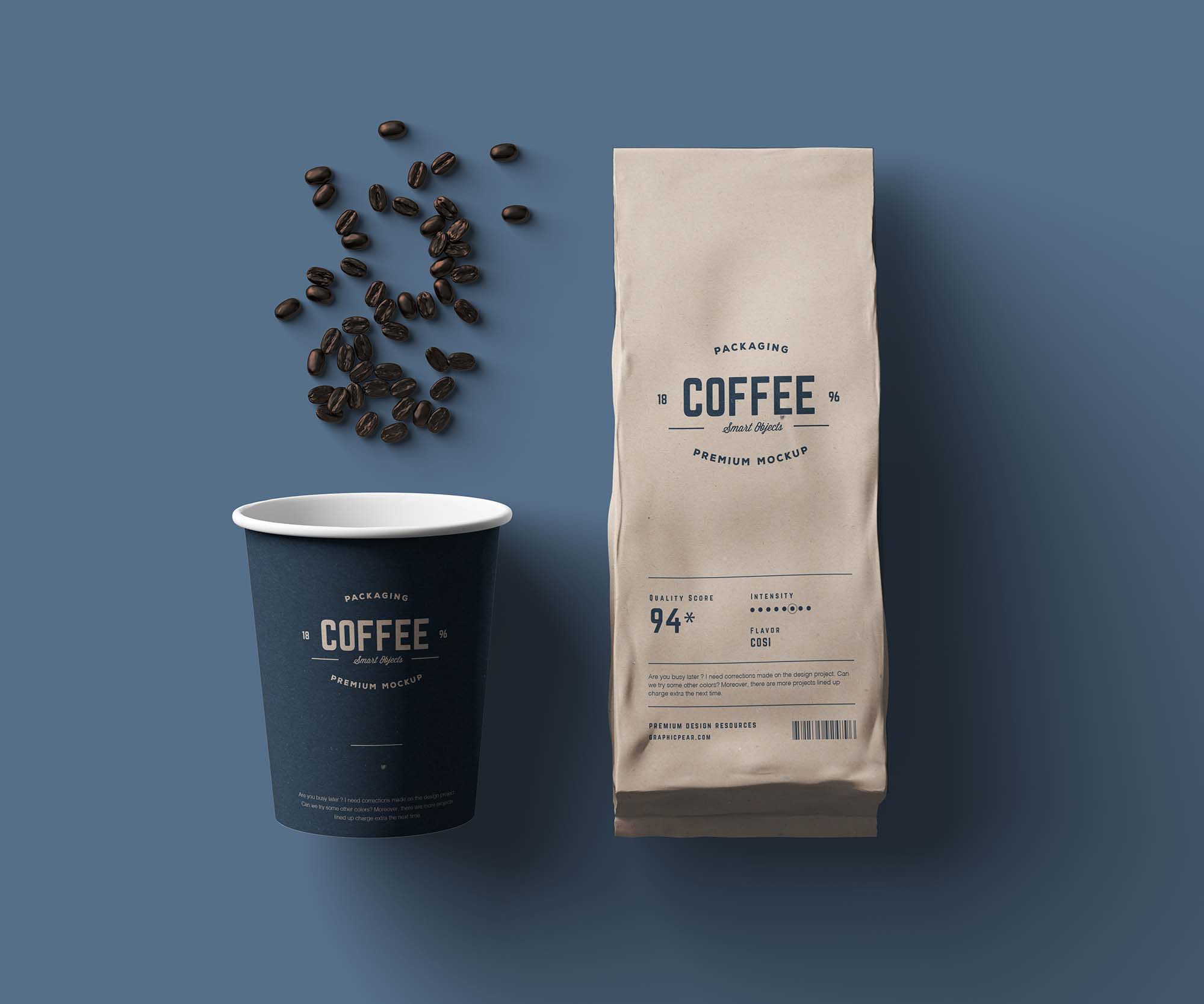 Best Coffee Package Mockup