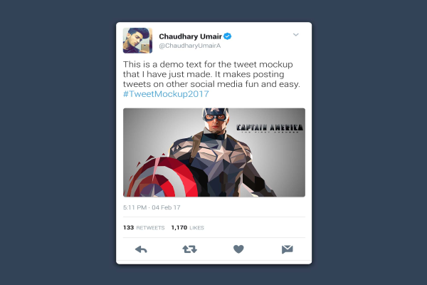 Original Twitter Tweet Mockup