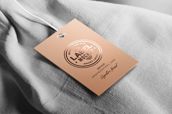 Clothing Tag Label Mockup