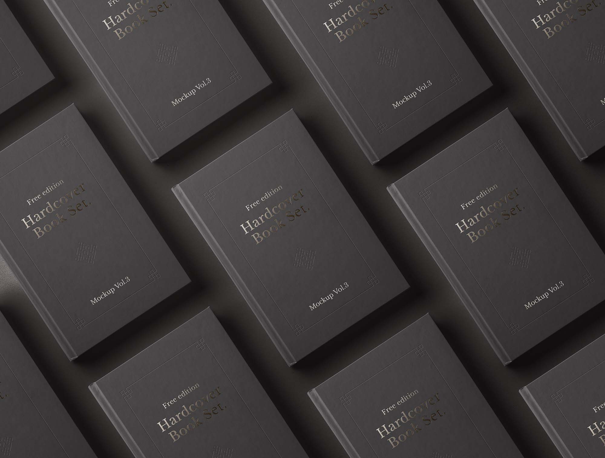 Stylish Hardcover Books Mockup