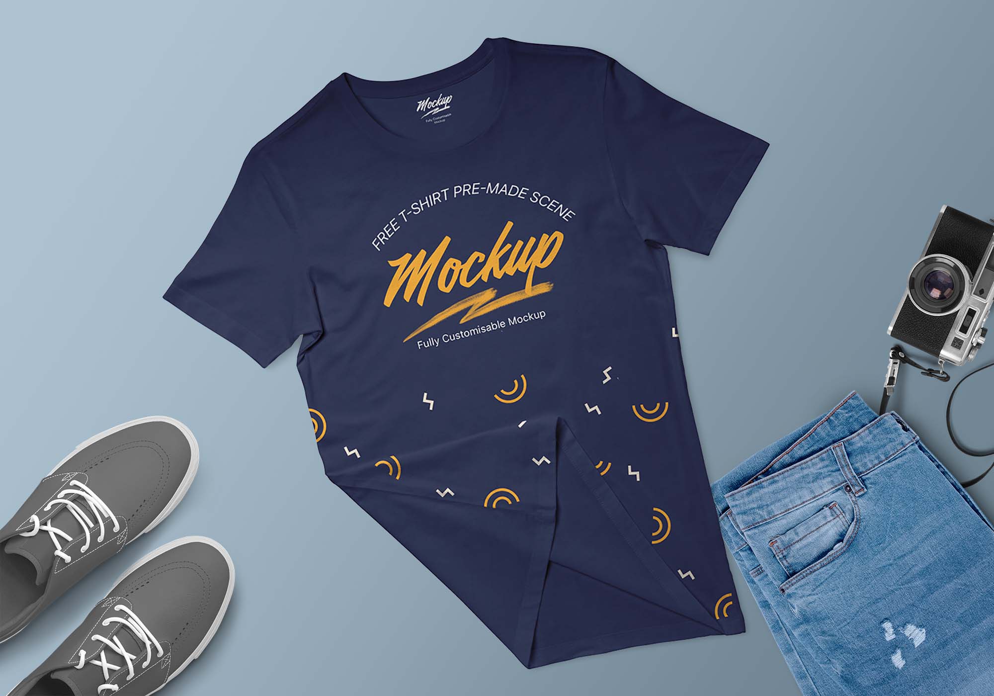 T-Shirt Apparel Scene Mockup