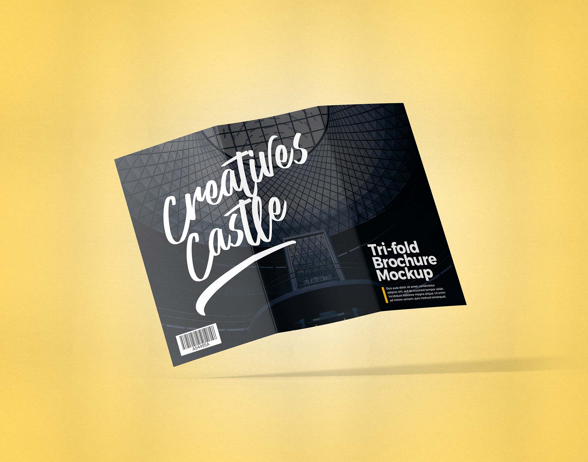 Trifold Brochure A4 Mockup