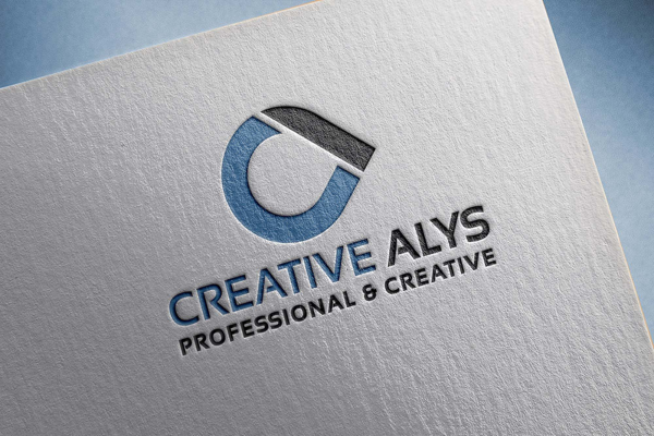 New Paper Pressed Logo Mockup