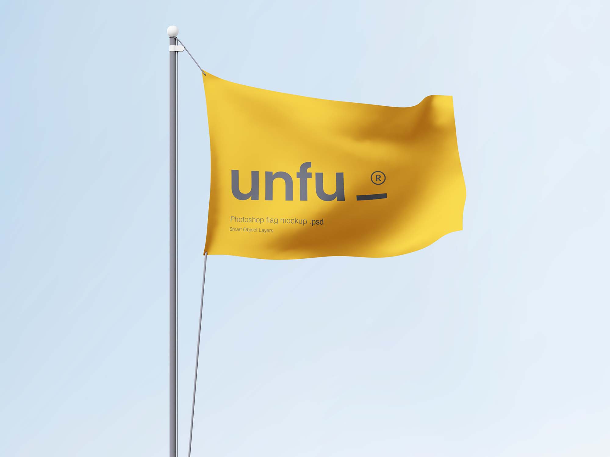 New Simple Flag Mockup