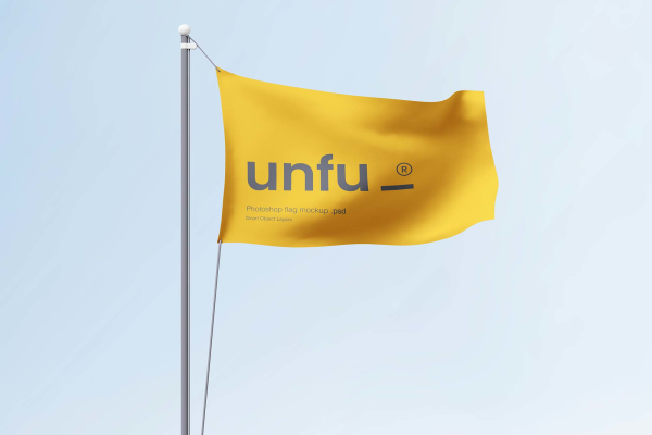 New Simple Flag Mockup