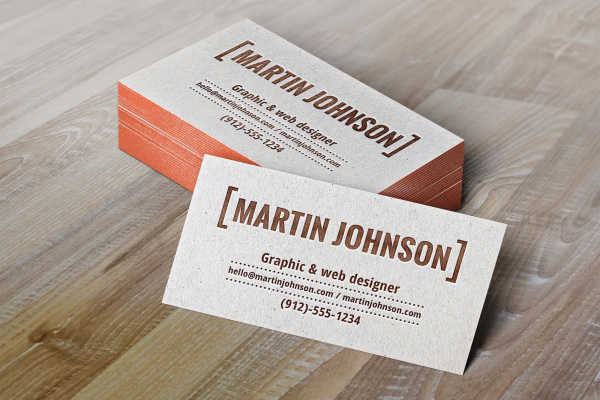 Letterpress Card Mockup