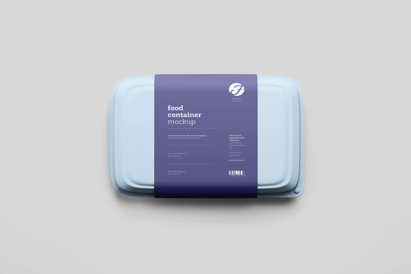 New Plastic Food Box Mockup