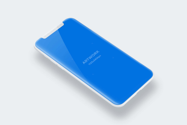 Top iPhone X Mockup