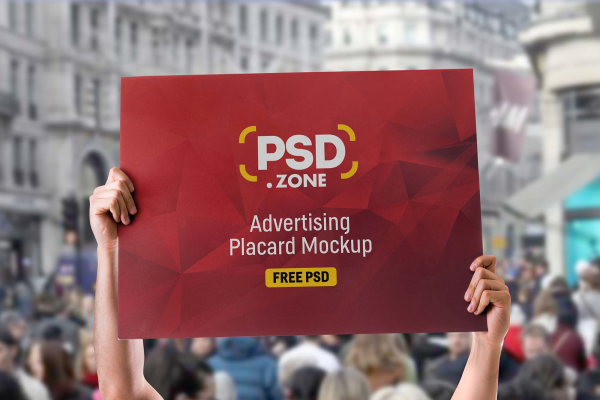 Advertising Placard Mockup