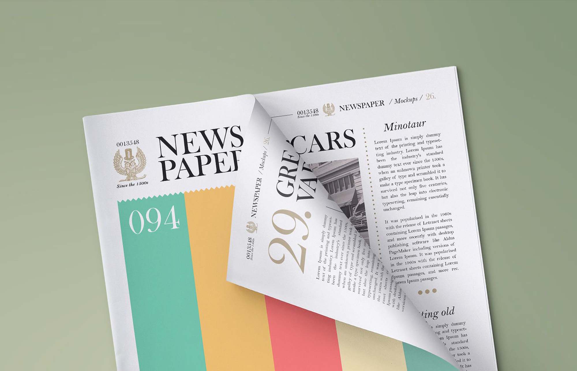 Classical Newspaper Mockup