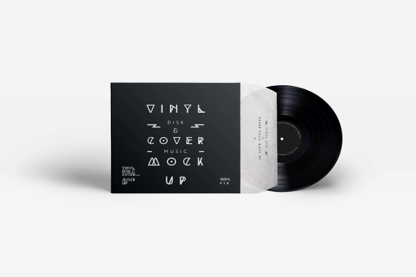 Original Vinyl Record and Cover Mockup