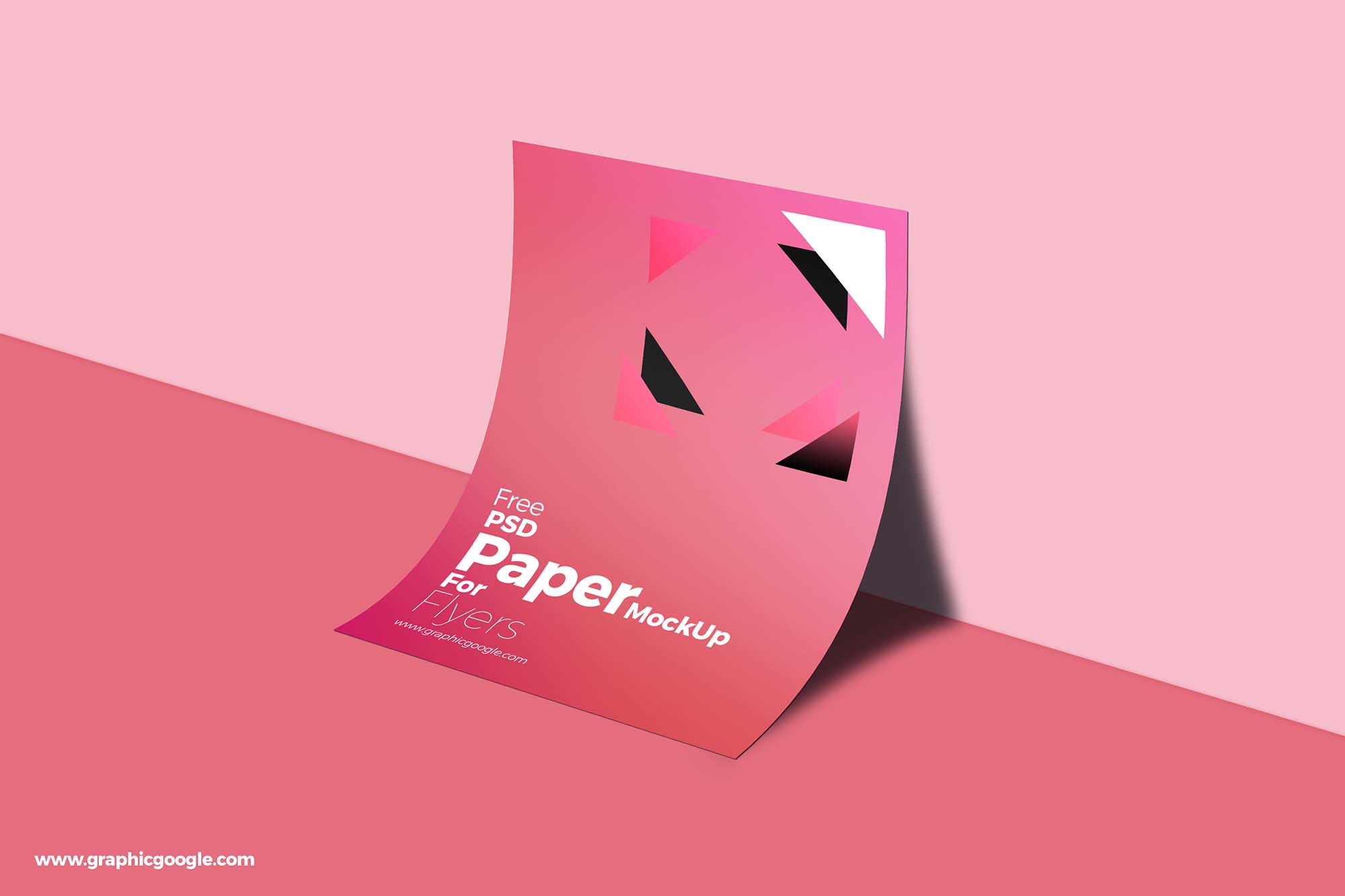 Shadowed Flyer Paper A4 Mockup