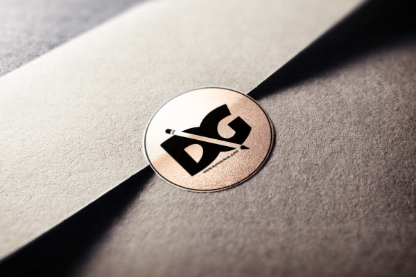 Envelope Stamp Logo Mockup