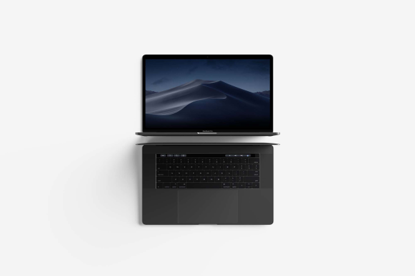 New Top View MacBook Mockup