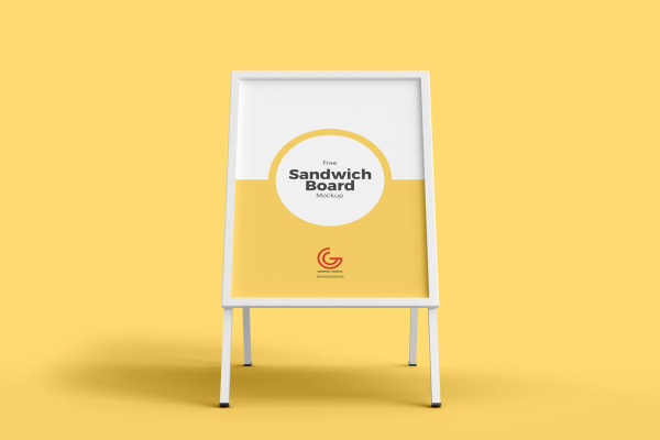 New Outdoor Advertisement Board Mockup