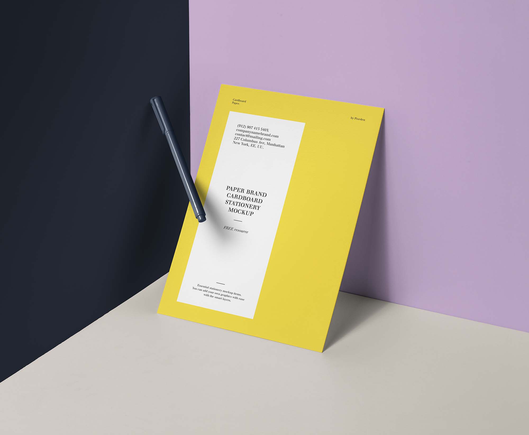 Top Paper Branding Mockup