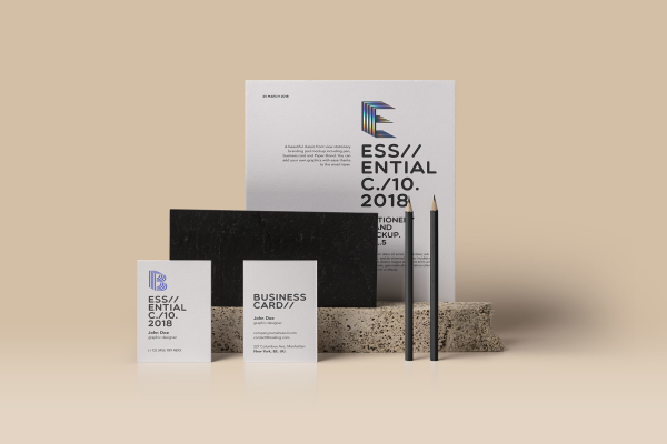 New Essential Stationery Mockup