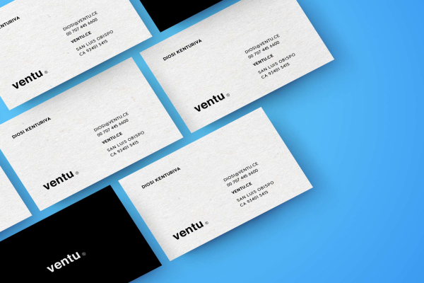 New Diagonal Business Cards Mockup