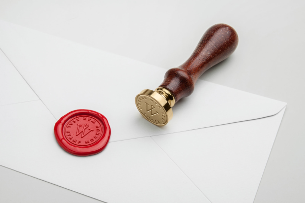 Wax Seal Stamp Mockup