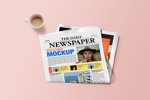 Cool Newspaper Mockup