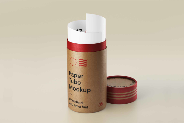 Paper Tube Mockup