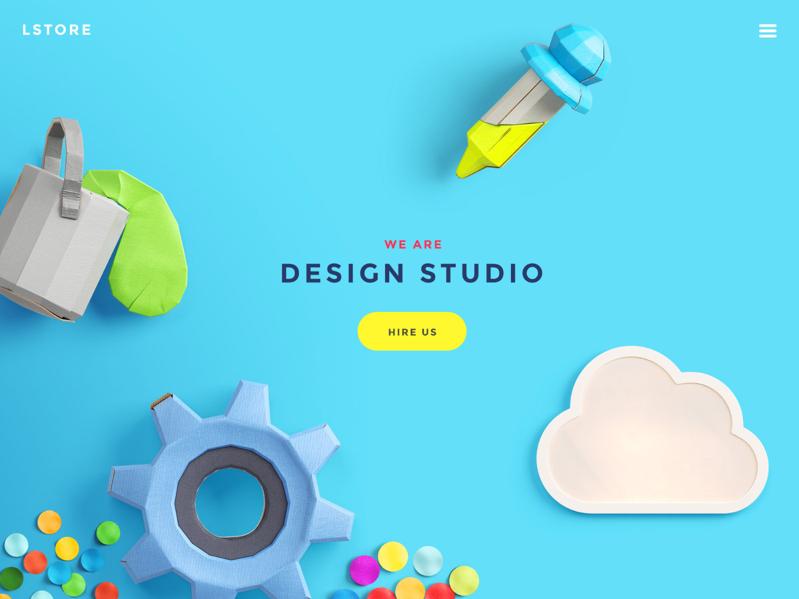 Website Header Image Creator Mockup